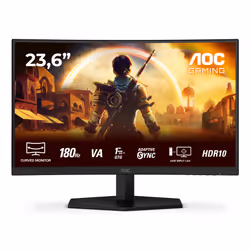 AOC G4 C24G42E, 59,9 cm (23.6"), 1920 x 1080 pixels, Full HD, LED, 4 ms, Noir, Rouge