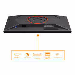 AOC G4 25G4KUR écran plat de PC 24.5" Full HD LED Noir, Rouge - Vue supplémentaire 2