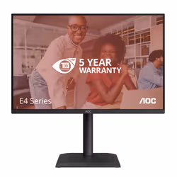 AOC E4 X24E4U écran plat de PC 61 cm (24") Full HD LED Noir - Vue supplémentaire 2