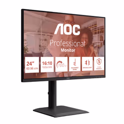 AOC E4 X24E4U écran plat de PC 61 cm (24") Full HD LED Noir - Vue supplémentaire 3