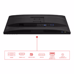 AOC E4 X24E4U écran plat de PC 61 cm (24") Full HD LED Noir - Vue supplémentaire 5