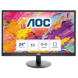 AOC 70 Series E2470SWH LED display 24" Full HD LCD Noir