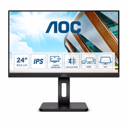 AOC P2 24P2C, 60,5 cm (23.8"), 1920 x 1080 pixels, Full HD, LED, 4 ms, Noir