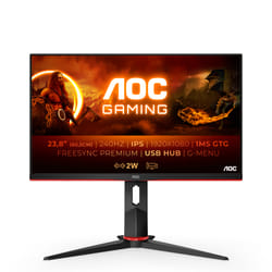 AOC G2 24G2ZU/BK LED display 23.8" Full HD Noir, Rouge