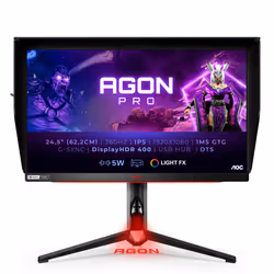 AOC AG254FG, 62,2 cm (24.5"), 1920 x 1080 pixels, Full HD, LED, 1 ms, Noir