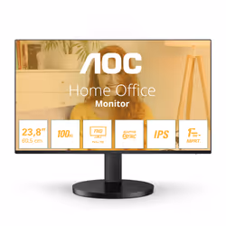 AOC 24B3HA2, 60,5 cm (23.8"), 1920 x 1080 pixels, Full HD, LED, 14 ms, Noir