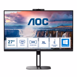 AOC V5 Q27V5CW/BK, 68,6 cm (27"), 2560 x 1440 pixels, Quad HD, LED, 1 ms, Noir