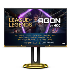 AOC AGON AG275QXL LED display 27" Quad HD Noir, Or
