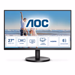 AOC B3 27B3HM/BK, 68,6 cm (27"), 1920 x 1080 pixels, Full HD, LED, 4 ms, Noir