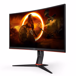 AOC CQ27G2S/BK écran plat de PC 27" Quad HD Noir, Rouge