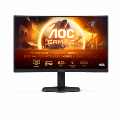 AOC G4 C27G4ZXU, 68,6 cm (27"), 1920 x 1080 pixels, Full HD, LED, 0,3 ms, Noir