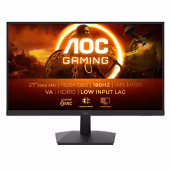 AOC G1 27G15N, 68,6 cm (27"), 1920 x 1080 pixels, Full HD, LCD, 1 ms, Noir