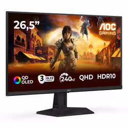 AOC G4 Q27G41ZDF écran plat de PC 26.5" Quad HD QD-OLED Noir, Rouge - Vue supplémentaire 2