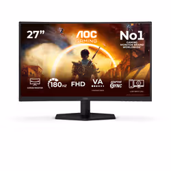 AOC G4 27" IPS FHD 180Hz écran plat de PC 68,6 cm (27") 1920 x 1080 pixels Full HD LCD Noir, Rouge - Vue supplémentaire 2