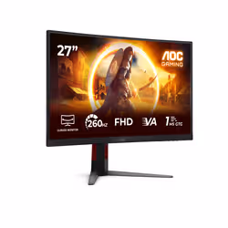 AOC G4 C27G4Z2 écran plat de PC 68,6 cm (27") 1920 x 1080 pixels Noir, Rouge - Vue supplémentaire 2