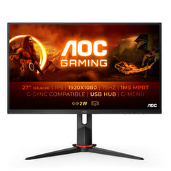 AOC G2 27G2U5/BK écran plat de PC 27" Full HD LED Noir, Rouge