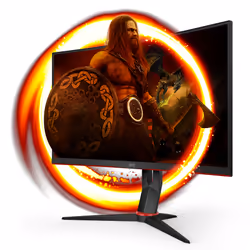 AOC G2 C27G2ZU/BK écran plat de PC 27" Full HD LED Noir, Rouge