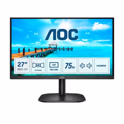 AOC B2 27B2AM, 68,6 cm (27"), 1920 x 1080 pixels, Full HD, LED, 4 ms, Noir