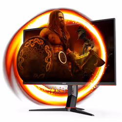 AOC G2 U28G2XU/BK écran plat de PC 28" 4K Ultra HD LED Noir, Rouge