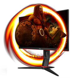 AOC 24G2SU/BK écran plat de PC 23.8" Full HD Noir, Rouge