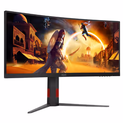 AOC G4 CU34G4Z écran plat de PC 34" Quad HD LED Noir, Rouge - Vue supplémentaire 8