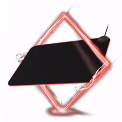 AOC AMM700, Noir, Monochromatique, Tissu, Multicolore, Base antidérapante, Tapis de souris de jeu