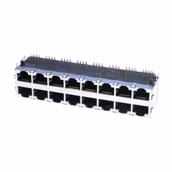 econ connect 3022S8, RJ45, Métallique, Translucide, Laiton, Bronze, Nickel, 1000 V, 40 mΩ, 1,5 A