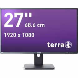 Wortmann AG TERRA 3030207, 68,6 cm (27"), 1920 x 1080 pixels, Full HD, LED, 5 ms, Noir