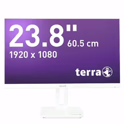 Wortmann AG TERRA 3030222, 60,5 cm (23.8"), 1920 x 1080 pixels, Full HD, LCD, 5 ms, Blanc