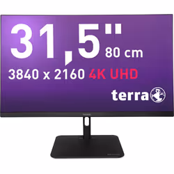 TERRA 3030234, 80 cm (31.5"), 3840 x 2160 pixels, 4K Ultra HD, LCD, 5 ms, Noir