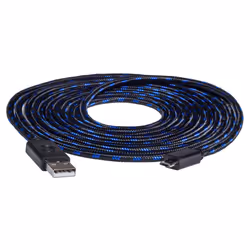 Snakebyte SB910463, PlayStation 4, Câble de manette de jeu, Noir, Bleu, 3 m