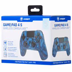 Snakebyte 4 S Wireless Bleu, Camouflage Bluetooth/USB Manette de jeu Analogique/Numérique PlayStation 4, Playstation 3 - Vue supplémentaire 4