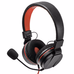 Snakebyte Head:Set S, Avec fil, Jouer, Casque, Noir, Rouge