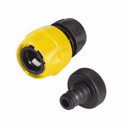 Kärcher 6.997-358.0, Connecteur de tuyau, 1", Femelle, Plastique, Noir, Jaune