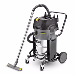 Kärcher NT 55/2 Tact2 Me, Sec&amp;humide, Noir, Gris, Acier inoxydable, Papier, Rotatif, 55 L, 74 L/s
