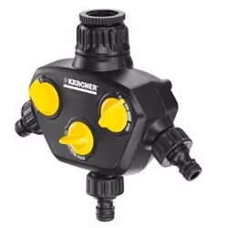 Kärcher 2.645-200.0, Raccord de tuyau, Système d'aspersion, Plastique, Noir, Jaune, Mâle/Femelle, 76,2 / 4 mm (3 / 4")