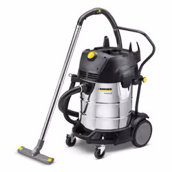 Kärcher NT 75/2 Tact² Me, Sec&amp;humide, Noir, Gris, Acier inoxydable, Papier, Rotatif, 75 L, 74 L/s