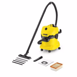 Kärcher WD 4, 1000 W, Aspirateur sans sac, Sec&humide, 20 L, Noir, Jaune