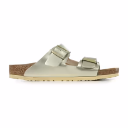 Chaussures BIRKENSTOCK Arizona Kids BF Doré - Mixte/Enfant - Jaune - Boucle de serrage - Plat - Synthétique
