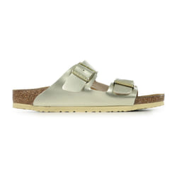 Chaussures BIRKENSTOCK Arizona Kids BF Doré - Mixte/Enfant - Jaune - Boucle de serrage - Plat - Synthétique