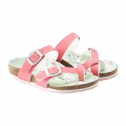 Tongs - Birkenstock - Mayari - Rose - Vert clair - Enfant Fille