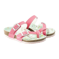 Tongs - Birkenstock - Mayari - Rose - Vert clair - Enfant Fille