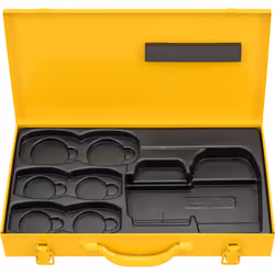 Présentation Coffret métallique pour pince-mère mini Z8 ou Z8 + 6 boucles REMS S Boîte stable en tôle d'acier avec insert Mét ...