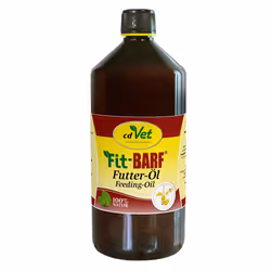 cdVet Fit-BARF Feeding Oil 1000 ml, Chat / chien, Liquide, État de santé général, Universel, Bouteille, 1000 ml