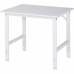 Poste de travail à plateau antistatique, hauteur 800 - 850 mm, l x p pieds 60 x 30 mm, l x p 1000 x 800 mm. Produit livré = d ...