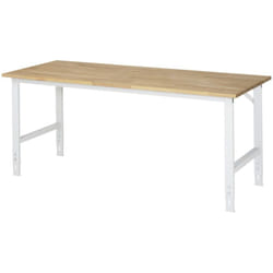 Table de travail en hêtre RAU LxPxH 2000x800x760-1080mm