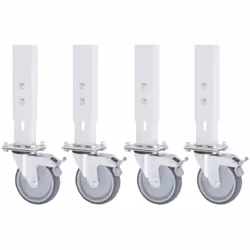 Contenu de la Livraison :4 roulettes pivotantes avec freinØ des roulettes 125 mm, hauteur de construction 150 mmcharge de sur ...