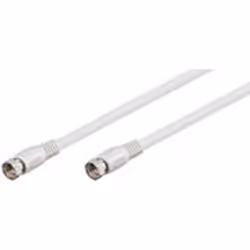Ednet 84625, 10 m, RG 59, F, F, Blanc