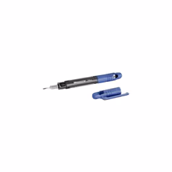 Mini tournevis en forme de stylo avec deux embouts réversibles pour tournevis plat et cruciforme. Dimensions produit, longueu ...