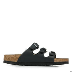 Sandales - Birkenstock Florida Bf Femme Noir - Cuir